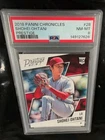2018 Panini Chronicles Shohei Ohtani #28 Graded PSA 8 Rookie Baseball Card