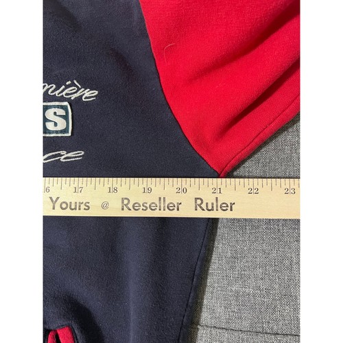 Gazzoil Authentic Supplier Jacket Men Med. Blue Red Official Paris Ville Lumiere - Picture 6 of 14