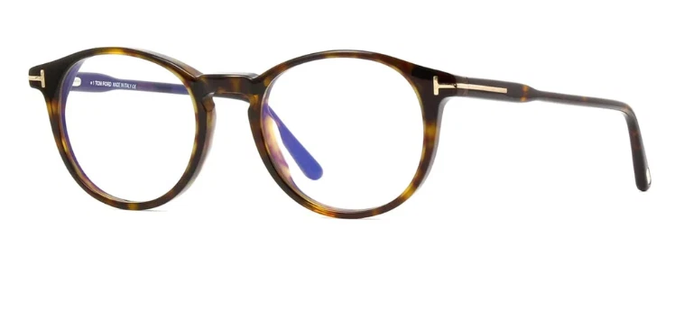 Marco de gafas Tom Ford FT5823-H-B 052 Havana + CLIP SOLAR 50 mm Foto 4 de 4
