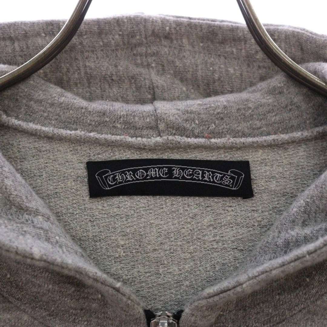 Felpa con cappuccio Chrome Hearts Oldza mez zipss cross patch usata807a25b20cac133d458cc1c4