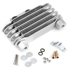 Motorcycle Engine Oil Cooler, 5 Row Universal Engine Oil Cooler Cooling
