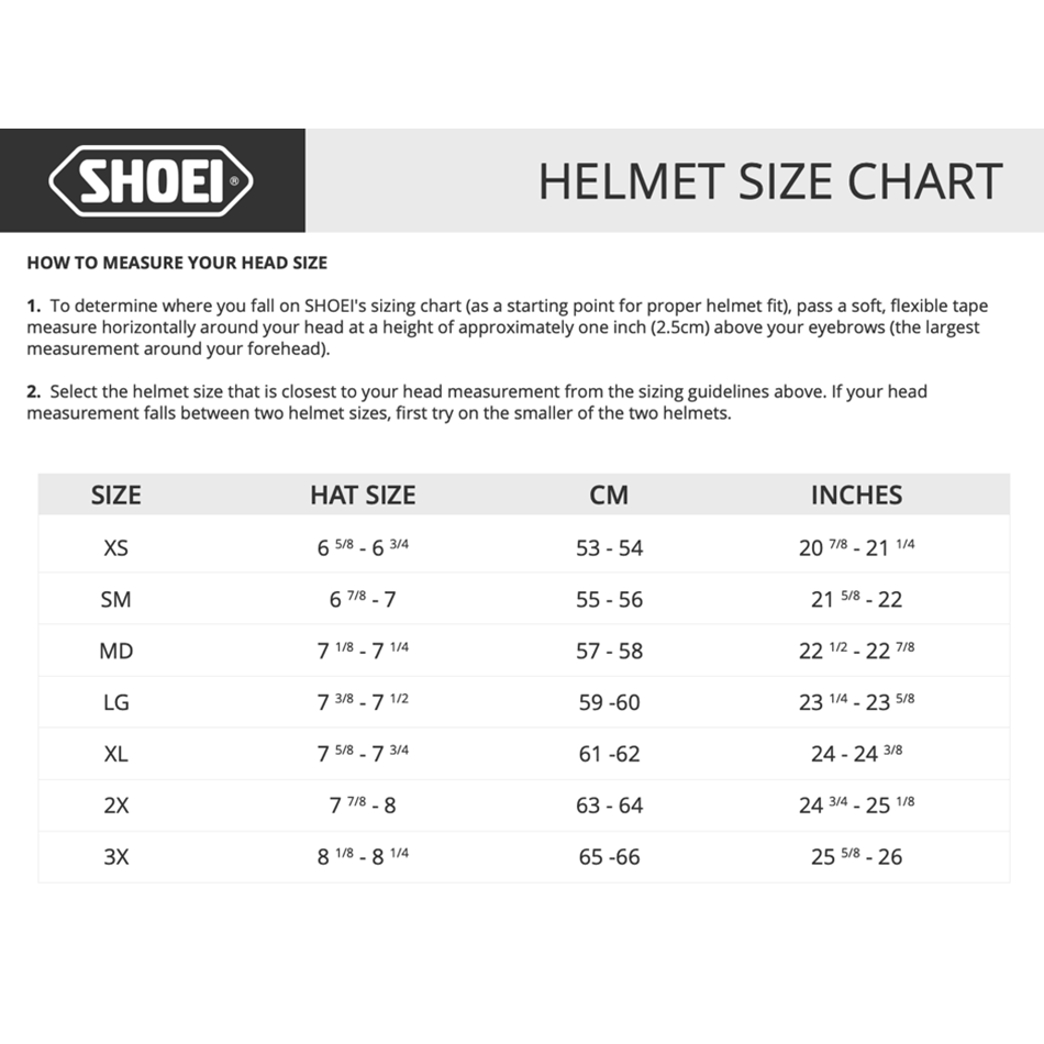 Helmet SHOEI Neotec 3 White Pick Size | eBay