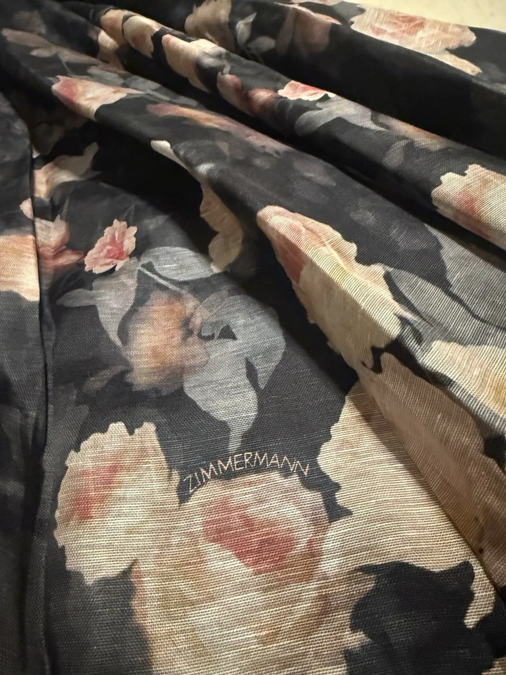 BNWT Zimmermann CRUSH FALDA MIDI ACAMPANADA - Talla 2 PVP $1100 Foto 3 de 4