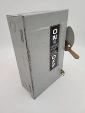 General Electric TGN3321 Safety Disconnect Switch EMPTY ENCLOSURE