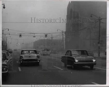 1963 Press Photo St John's During Fog 7:30PM - nee29905