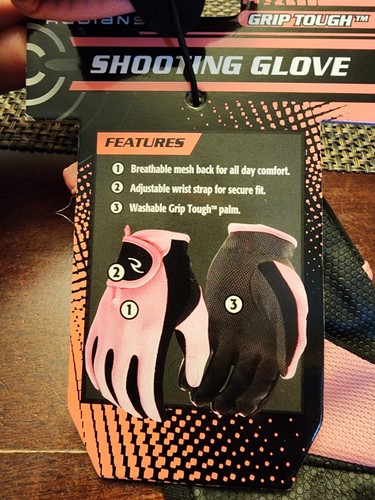 Radians Damen rosa schwarz Grip robuste Schießhandschuhe Größe Small neu mit Etikett - Bild 3 von 7