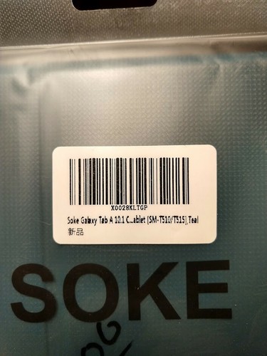 Samsung Galaxy Tab A 10.1 Case Teal Green (SM-T510/T515) Brand New Soke - Picture 4 of 4