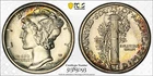 MS66 1941-S 10C Mercury Silver Dime, PCGS Trueview- Lightly Rainbow Toned