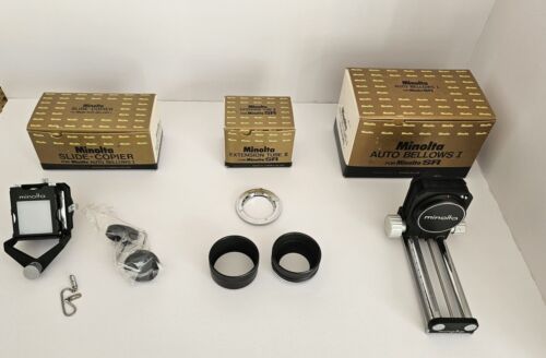 Auto Bellows I / Slide Copier/Extension Tube II for Minolta SR camera Excellent!