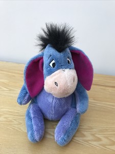 DISNEY STORE EEYORE DONKEY BLUE SOFT CUDDLY TOY TEDDY BEAR WINNIE THE POOH 10