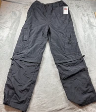Tag 1080 Black Nylon Convertible Hiking Pants MA Medium Zip-Off Legs Outdoor