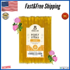 The Honey Jar Plain Raw Honey Sticks - Pure Honey Straws For Tea, Coffee, or....