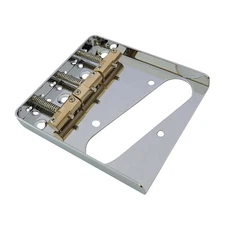 WTB Telecaster Guitar Ashtray Bridge, Compensated Brass Saddles CHROME