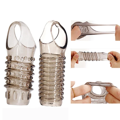 Men-Penis-Sheath-Penis Extender-Erection-Enlarger-Enhancer-Sleeve-Girth-Extender - Picture 9 of 11