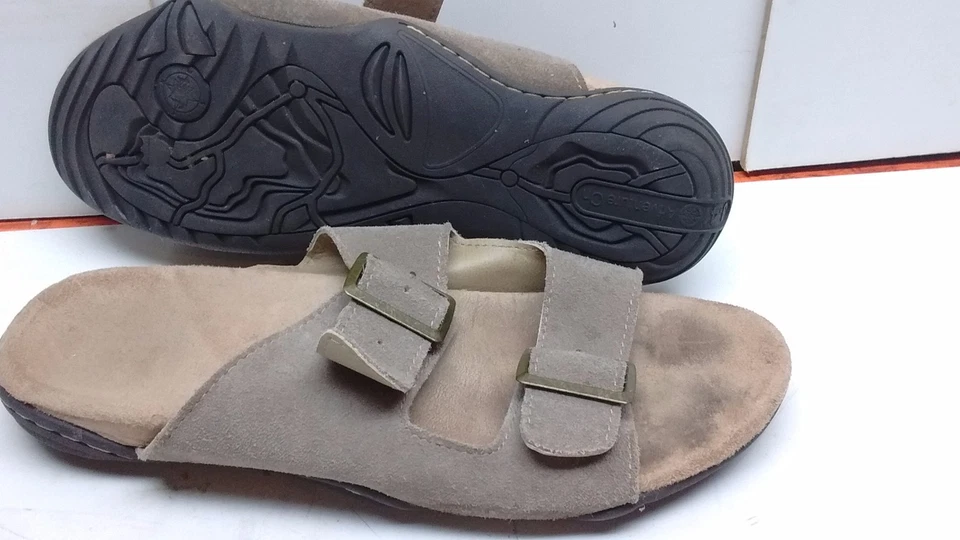 Sandalia mujer Jambu J41 JBU 9M cuero gris correa deslizable mula Foto 4 de 4