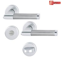 Hoppe TüRdrüCker Amsterdam Bicolor Edelstahl Alu Wc Rosette TüRgriff TüRklinke