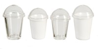 Dollhouse Miniature Set Of 4 Popular Drink Cups By Miniatures World Dollhouse Miniature Set Of 4 Popular Drink Cups By Miniatures World