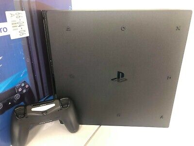 Sony PS4 PlayStation 4 Pro Jet Black 1TB CUH-7100BB01 Console Very Good w/  BOX