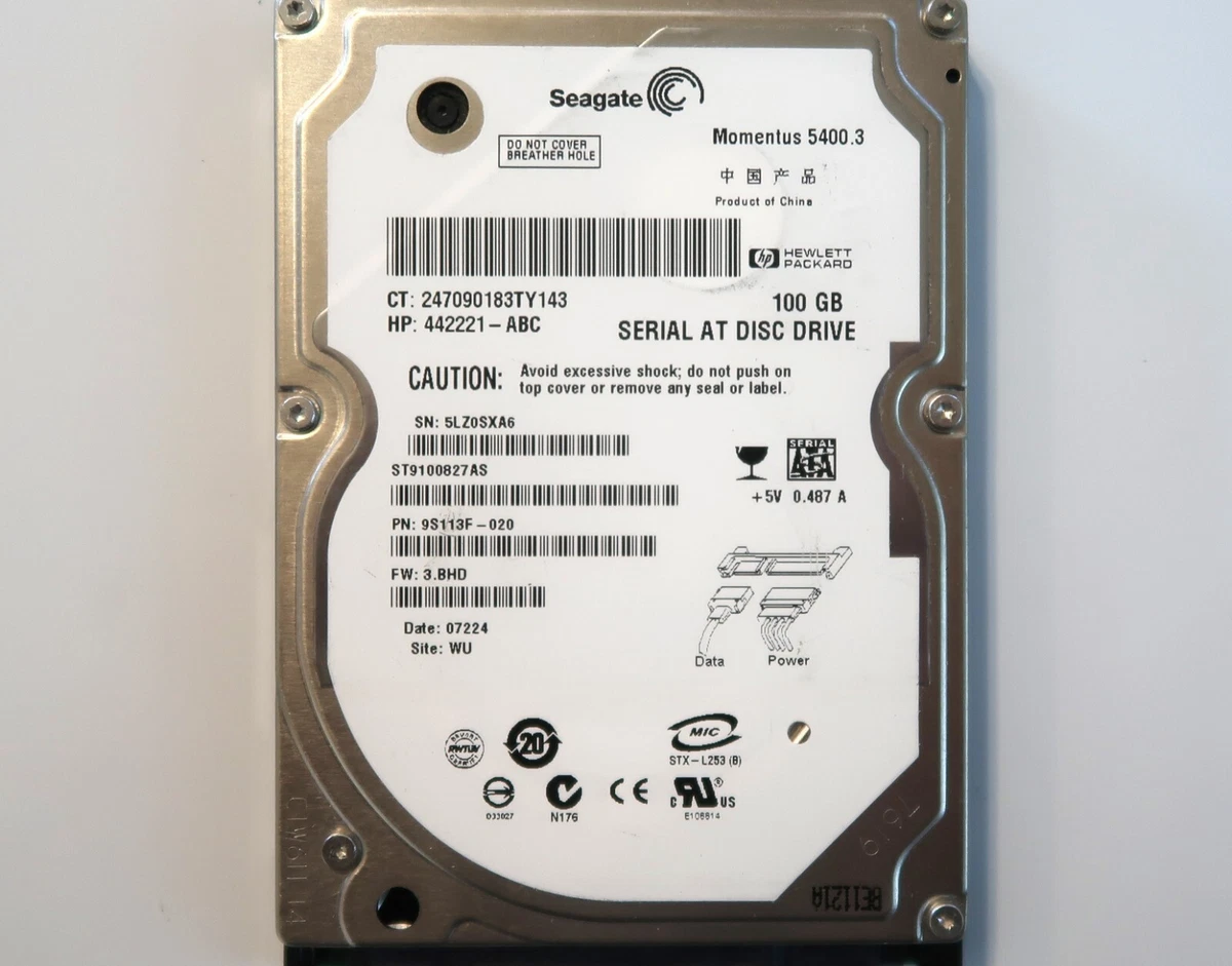 Seagate 100 GB Internal Hard Disk Drives for sale | eBay