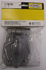 HUBBEL P/N: HBL7420 WEATHERPROOF UTILITY PLATE W/ GASKET FOR WET AND DRY LOC