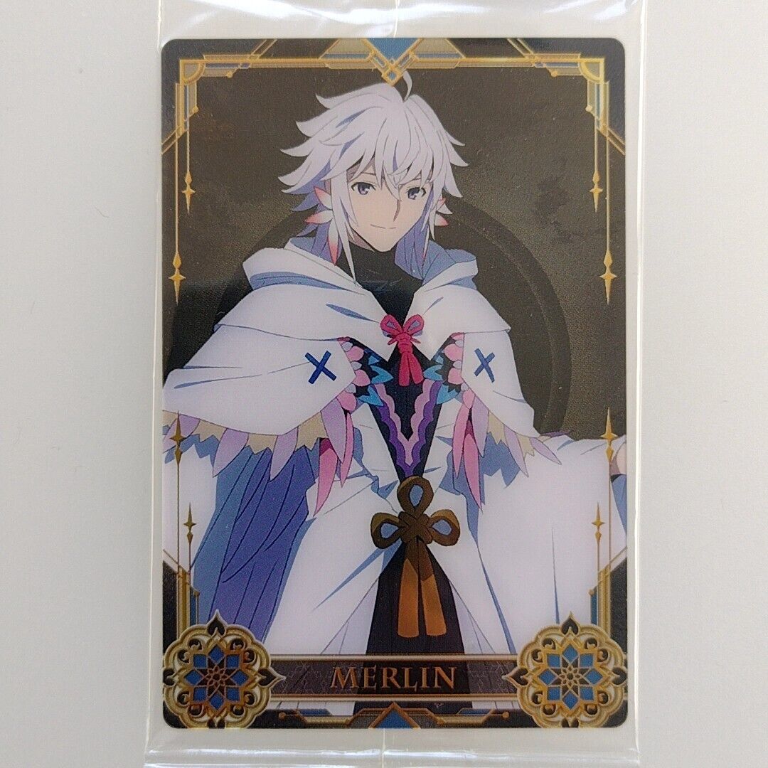 Fate Grand Order FGO | Merlin : Caster | No.16 Bandai wafer Fate Grand Order FGO | Merlin : Caster | No.16 Bandai wafer