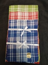 12 Mens Handkerchiefs Hankies Hankerchief Cloths Blend 13" by 14" Docena 140