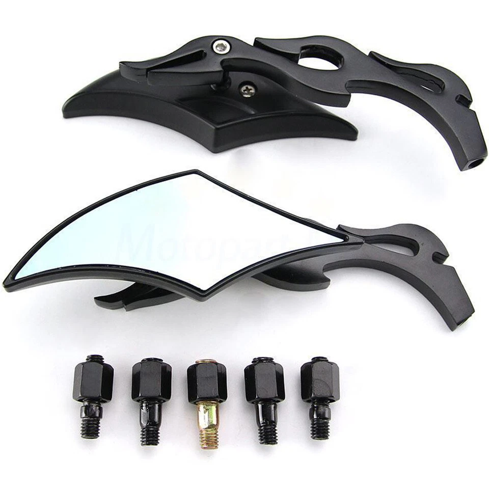 Espejos retrovisores de hoja para motocicleta M8 M10 para Victory Vegas 8 Ball Cross Country Foto 3 de 4