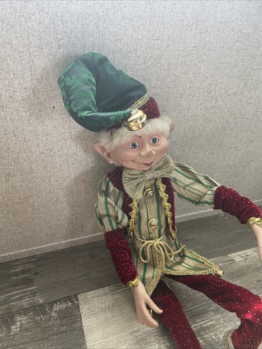 ROBERT STANLEY ST.NICHOLAS MESA NAVIDAD ELFO MUÑECA POSABLE 30” Hobby Lobby - Imagen 3 de 11