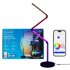 Enbrighten Vibe Wi-Fi Spectrum RGBWIC Adjustable Accent Lamp with Music Sync
