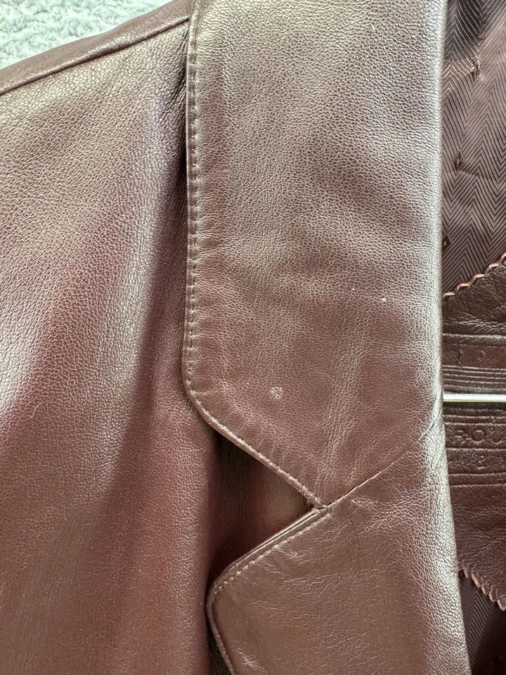 Chaqueta Roundtree & Yorke Marrón Cremallera Completa Pecho Talla 21 pulgadas POG Foto 4 de 4