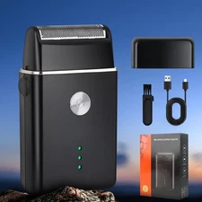 Men's Rechargeable Electric Foil Shaver - Multifunctional Grooming Kit Xmas Gift