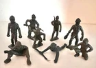 MARX 1950's ARMY TRAINING CENTER HTF CAMP POSES - LOT of 08 - VERY GOOD - LOOK!!