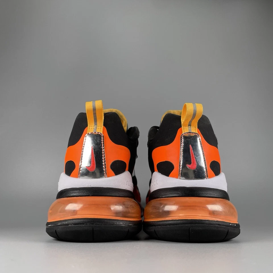 Nike Air Max 270 React Supernova 2020 Men’s 8.5 Orange Running Sneakers Athletic - Image 3 of 4