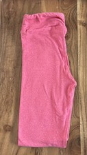 New LuLaRoe Kids Heathered Pink Leggings L/XL 8-14 Kids Large X Large