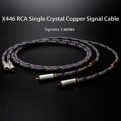  Pair HiFi OCC Audio RCA Cable Signature S3-1 Singled Ended Interconnect Wire