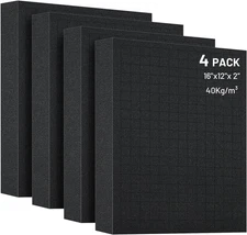 4 PCS 16X12X2 Inch Pick and Pluck Foam Inserts for Cases - Professional-Grade To