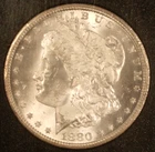 1880 CC Morgan Dollar. NGC MS-64. Starts at .99. NO RESERVE