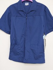 Men's Meta Short Sleeve Lab Jacket, Sz. 34, Color Navy, NWT 