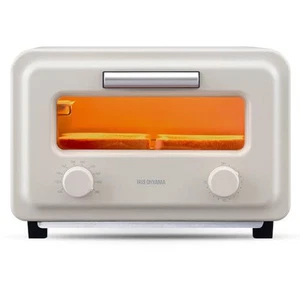 IRIS OHYAMA Oven Toaster 2 Slices Steam Instant Heating Saves Time and Makes