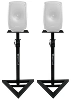 (2) Rockville Adjustable Studio Monitor Speaker Stands For Genelec 8341 SAM