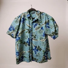Fast Breakers men's blue floral Hawaiian shirt