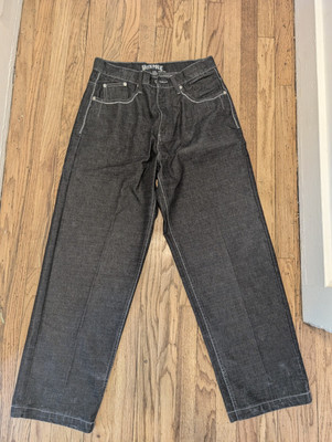 South Pole Y2K Viva La Lucha Baggy Denim Black Jeans Men's 34x30