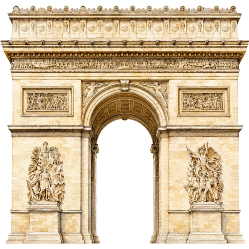 Arc de Triomphe Landmark World Wonder Self Adhesive Vinyl Sticker