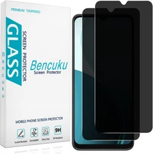 (2 Pack Privacy Screen Protector for BLU View 5 Anti Spy Tempered Black 
