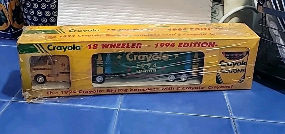 Vintage 1994 Crayola Big Rig Semi 18 Wheeler With Crayons Never Removed From Box - Image 2 of 4
