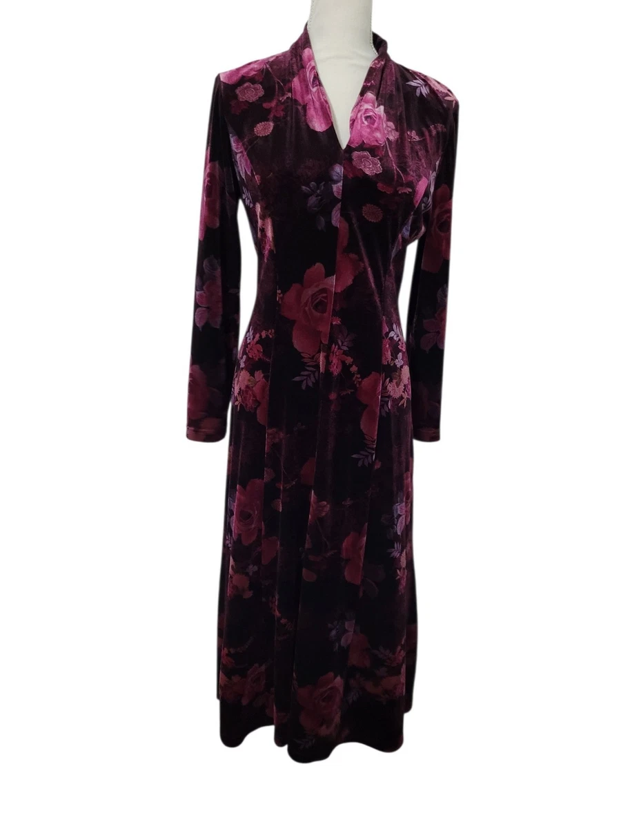 Long Sleeve Velvet Long Maxi Dresses for Women for sale | eBay
