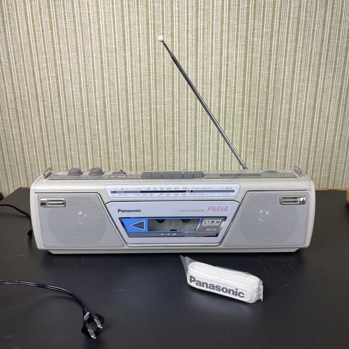 Panasonic FM14 Ghettoblaster Radio Cassette Recorder Player Strap + Power Cable