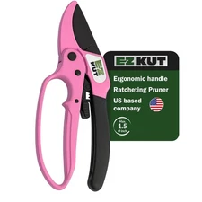 EZ Kut Heavy Duty Pruners Ratchet Hand Pruner with Ratcheting Action Great Ga...