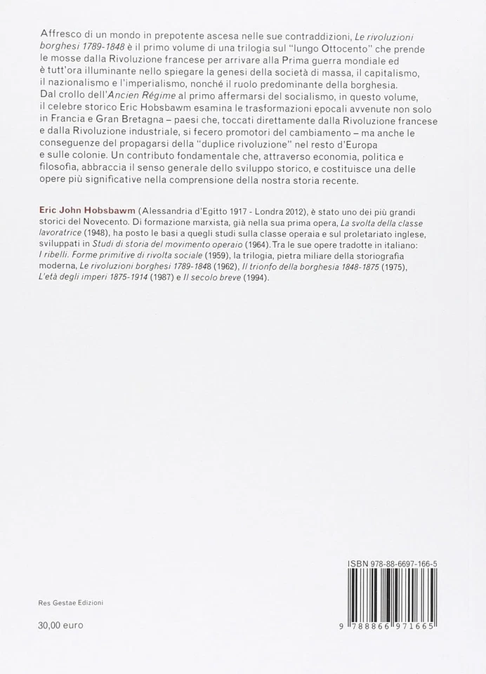 Eric J. Hobsbawm Le rivoluzioni borghesi (1789-1848) (Paperback) (UK IMPORT) - Image 2 of 2