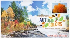 24-252, 2024, Autumn Colors, First Day Cover, Digital Color Postmark, Americover